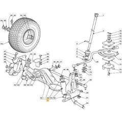 FRONT ROCKER ROCKER IN CAST IRON TCHE (ORIGINAL STIGA - 382034031/0 | NewgardenParts.com