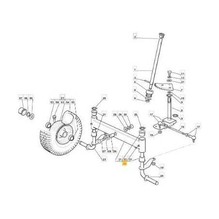 BILANCIERE AVANTRENO KIT DI BR ORIGINALE STIGA - 184034057/0 | NewgardenParts.com