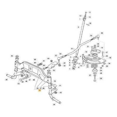 BILANCIERE AVANTRENO IN GHISA MTR ORIGINALE STIGA - 382034045/0 | NewgardenParts.com
