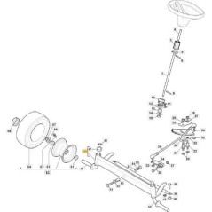 FRONT ROCKER ROCKER SD 98 ORIGINAL STIGA - 382034029/0