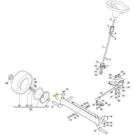 BASCUL AVANT SD 98 ORIGINE STIGA - 382034029/0 | NewgardenParts.com
