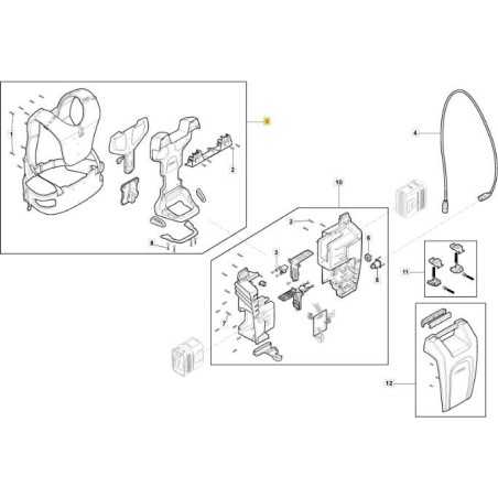 ATTACHE-SUPPORT BB 900 LI 48 ORIGINAL STIGA - 118811333/0 | NewgardenParts.com