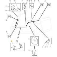 WIRING KIT NR66AE ORIGINAL STIGA - 184040132/0