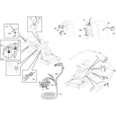 ZENTRALER KABELBAUM FMC 112 (GTR) ORIGINAL STIGA - 187040319/0