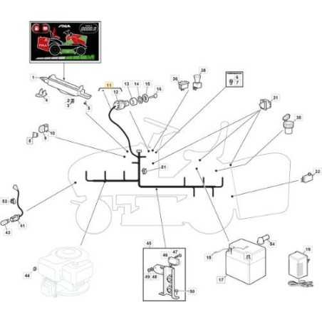 THX H660 ISO ORIGINAL STIGA HARNESS - 182040209/0 | NewgardenParts.com