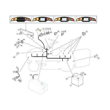 CABLAGGIO TX H660 ISO ORIGINALE STIGA - 182040208/0 | NewgardenParts.com