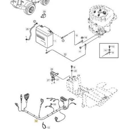 WIRING HARNESS FM85E VILLA 12 XM130 ORIGINAL STIGA - 187040303/0 | NewgardenParts.com