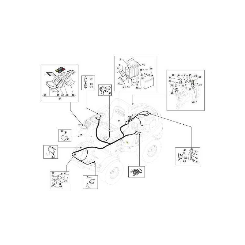 B&S27 N.L. ENGINE HARNESS ORIGINAL STIGA OPC PFM - 187040317/2
