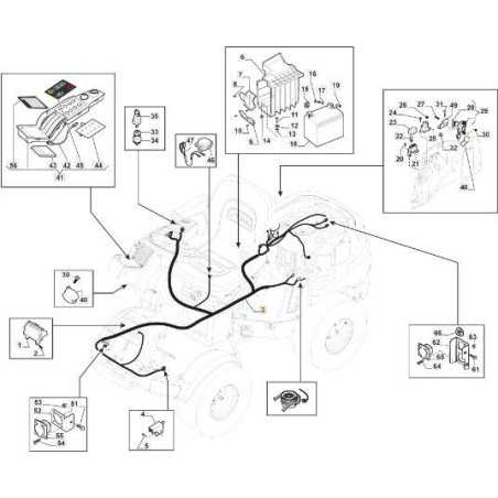 B&S27 N.L. ENGINE HARNESS ORIGINAL STIGA OPC PFM - 187040317/2 | NewgardenParts.com