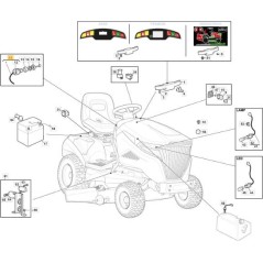 ORIGINAL STIGA REAR TANK MTRSD HARNESS - 182040215/0 | NewgardenParts.com