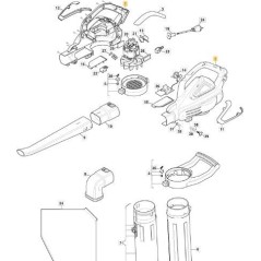 CARTER BLO GRAU STIGA NCS 8000 ORIGINAL STIGA - 118804942/0