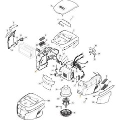CARTER MOTORE 80V GRIGIO STIGA ORIGINALE STIGA - 118810739/0 | NewgardenParts.com