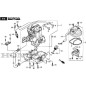 ORIGINAL STIGA ENGINE CRANKCASE - 118551710/0