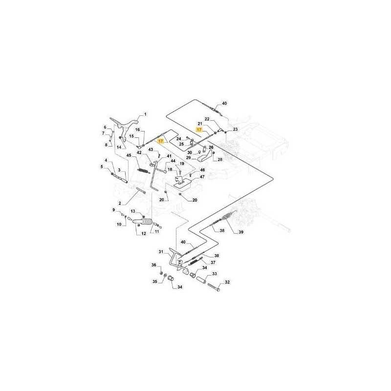 CABLE DE CONTROL PFM DELANTERO/TRASERO ORIGINAL STIGA - 187000210/0
