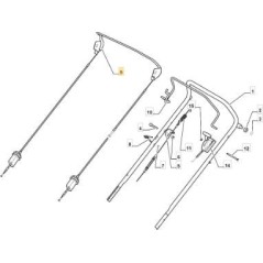 STIGA GABY TRACTION CABLE - 381030038/1 | NewgardenParts.com