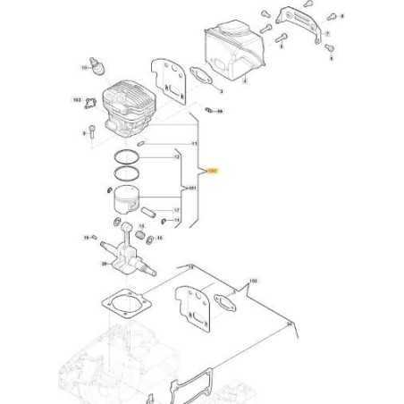 CYLINDER - PISTON 52CC ORIGINAL STIGA - 118804248/0 | NewgardenParts.com