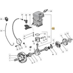 CILINDRO - PISTONE D 39 ORIGINALE STIGA - 8541370/1 | NewgardenParts.com