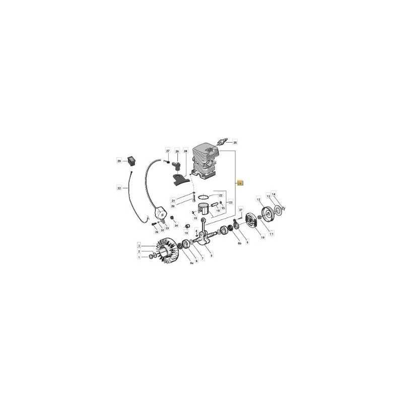 CYLINDER - PISTON D 39 ORIGINAL STIGA - 8541370/1