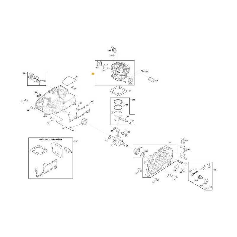 CYLINDRE - SP466 ORIGINAL STIGA - 118805705/0