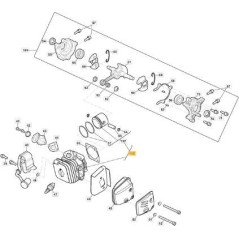 CILINDRO-PISTÓN SP316-SP316C ORIGINAL STIGA - 118804809/1 | NewgardenParts.com
