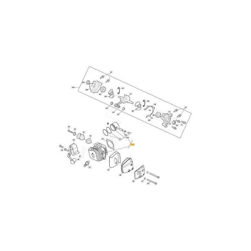 CYLINDRE-PISTON SP316-SP316C ORIGINAL STIGA - 118804809/1