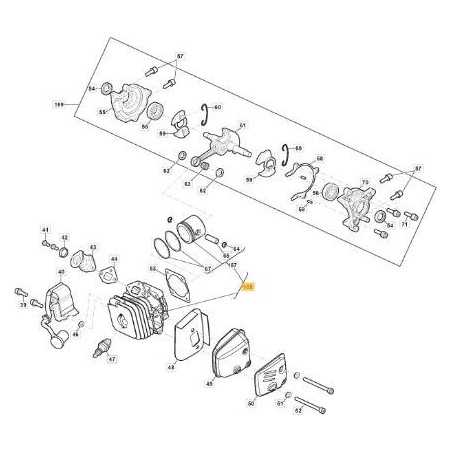 CYLINDER-PISTON SP316-SP316C ORIGINAL STIGA - 118804809/1 | NewgardenParts.com