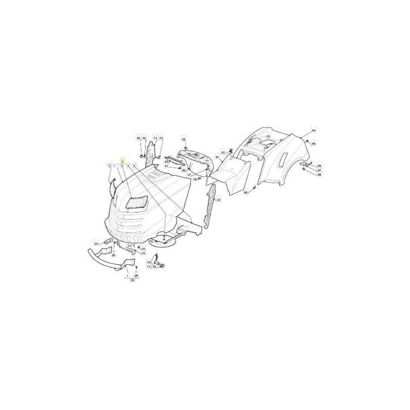 UPPER BONNET NJA DOUBLE + MASK WHITE R9003 ORIGINAL STIGA - 382076962/0