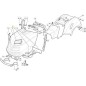 UPPER BONNET NJA DOUBLE + MASK WHITE R9003 ORIGINAL STIGA - 382076962/0
