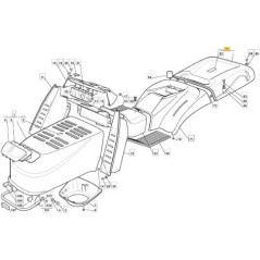 COPERTURA SACCO TC TORON ROSSO 300941 ORIGINALE STIGA - 382110207/1 | NewgardenParts.com
