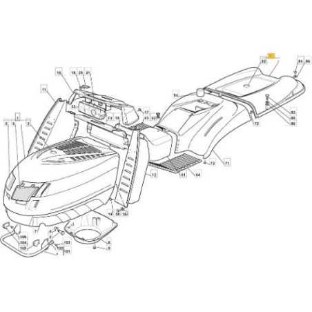 RED TCP BAG COVER 300941 GGP03/04 ORIGINAL STIGA - 382110200/1 | NewgardenParts.com