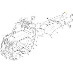 TCP BAG COVER RED RAL3003 ASSEMBLYTF. ORIGINAL STIGA - 382110302/0 | NewgardenParts.com