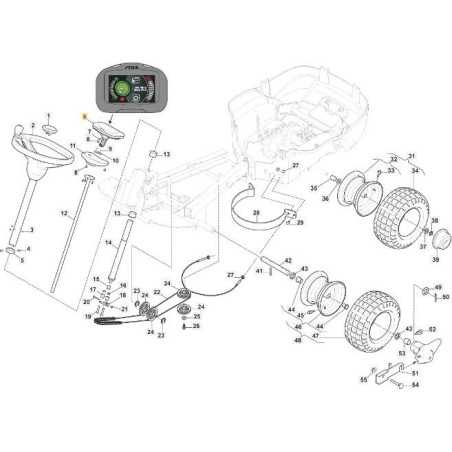 DISPLAY 5 + ORIGINAL VORDERE ABDECKUNG STIGA - 387178900/1 | NewgardenParts.com