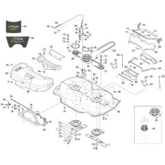 POLEA DOBLE DENTADO FM-CD 105 ORIGINAL STIGA - 387605030/0 | NewgardenParts.com