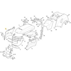 CAPÓ DERECHO LATERAL LATERAL JX-TCX NEGRO ORIGINAL STIGA - 382394658/0 | NewgardenParts.com
