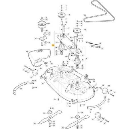 BRIDA EJE HOJA DERECHA ORIGINAL STIGA TC108SD(RIC) - 382207214/0 | NewgardenParts.com