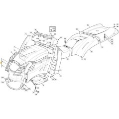 VORDERE MOTORHAUBE JX-TCX NCS8000N ORIGINAL STIGA - 382394647/0