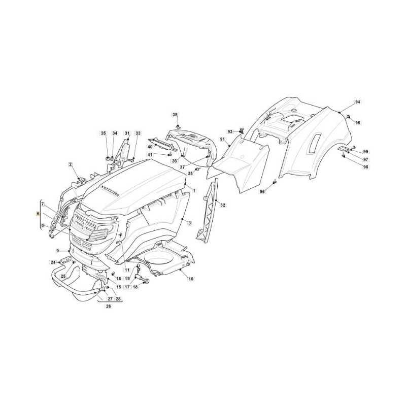 ANTERIORE COFANO TCS BIF. NCS8000N ORIGINALE STIGA - 382394650/0
