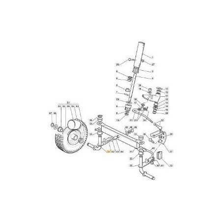 RIGHT SPINDLE CTF RIDER ECO ORIGINAL STIGA - 384230405/0 | NewgardenParts.com