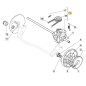 Unidad de accionamiento para cortacésped STIGA BL480MS A480MSB ORIGINAL 181003127/0