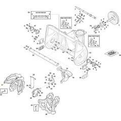 GROUPE DE LAMES DROITE 760 SnTh VNG ORIGINAL STIGA - 383250005/0