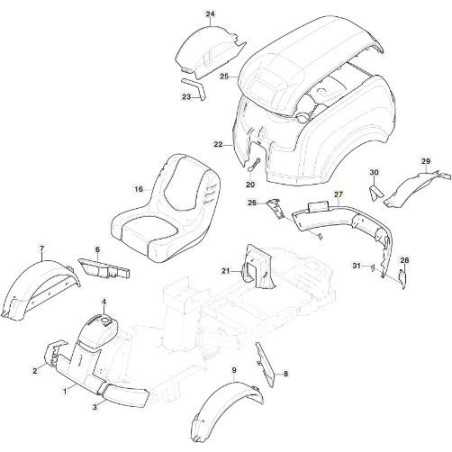 REAR BUMPER PCH VNGS ORIGINAL STIGA - 387457003/0 | NewgardenParts.com