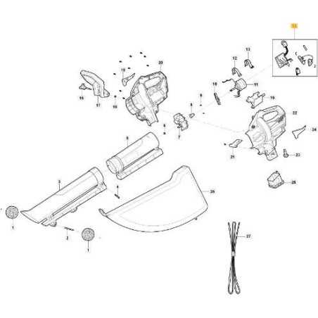 ELEKTRONISCHE TEILE BLV 20 Li A ORIGINAL STIGA - 118811370/0 | NewgardenParts.com