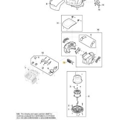 PCB ORIGINAL STIGA PH 500 DOUBLE MOTEUR - 118811307/0 | NewgardenParts.com