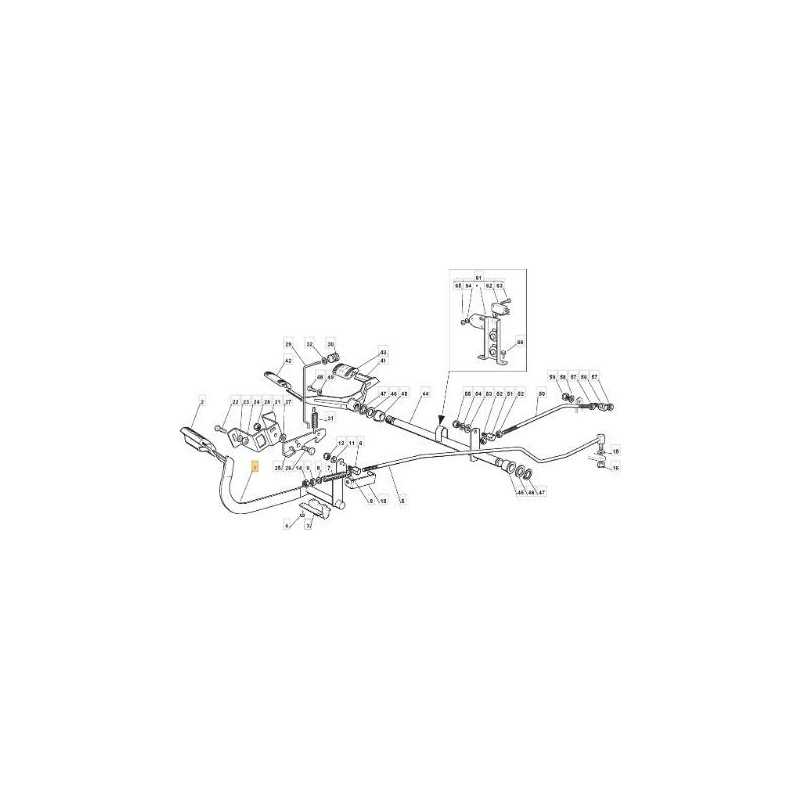 BRAKE PEDAL CTF TC 2000 HYDRO ORIGINAL STIGA - 382500011/2