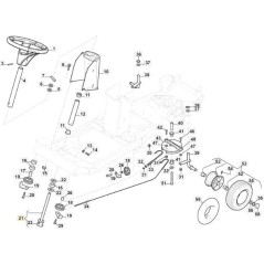 PIANTONE STERZO FM VILLA ORIGINALE STIGA - 387520138/0 | NewgardenParts.com