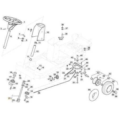 STEERING COLUMN FM VILLA ORIGINAL STIGA - 387520138/0 | NewgardenParts.com