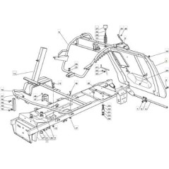 PAINTED REAR PLATE RIDER 72 ORIGINAL STIGA - 384545057/3 | NewgardenParts.com
