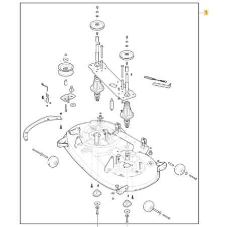 Assembled cutting deck for ORIGINAL STIGA 108SD lawn tractor without blades | NewgardenParts.com