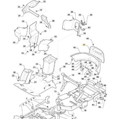 STIGA REAR BUMPER PLATE VNGS PFM ORIGINAL STIGA - 387559001/0 | NewgardenParts.com