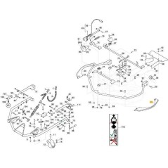 SIDE PROTECTION SX 110 ASTRAL GRAY ORIGINAL STIGA - 387603357/0 | NewgardenParts.com
